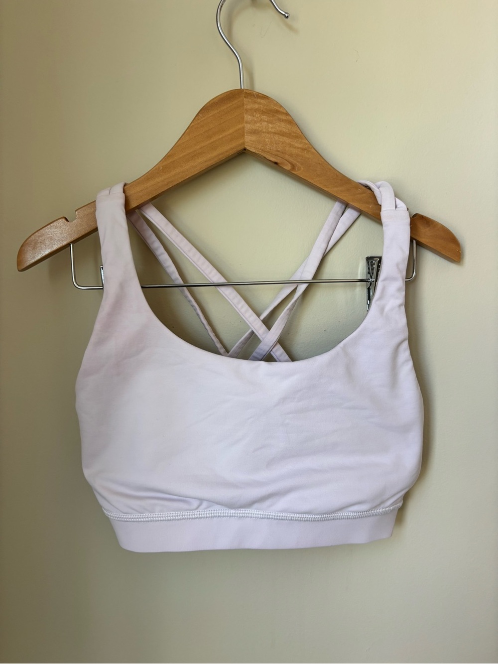 lululemon athletica Pale Pink Crossback Sports Bra